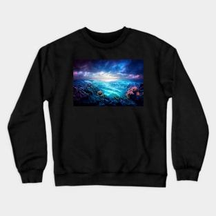 Ocean Scene Crewneck Sweatshirt